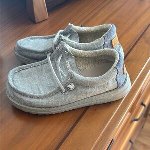 Hey Dude Gray Moccasin Slip-On Shoes